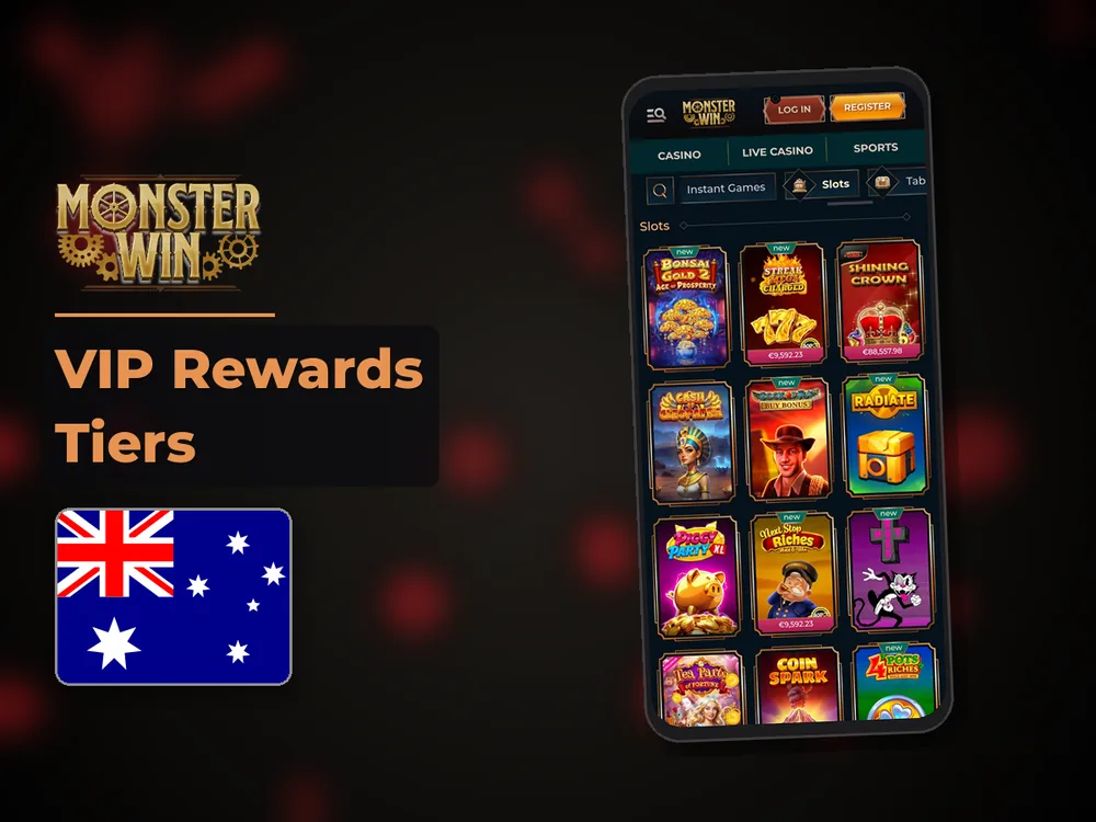 monster win - VIP Rewards Tiers