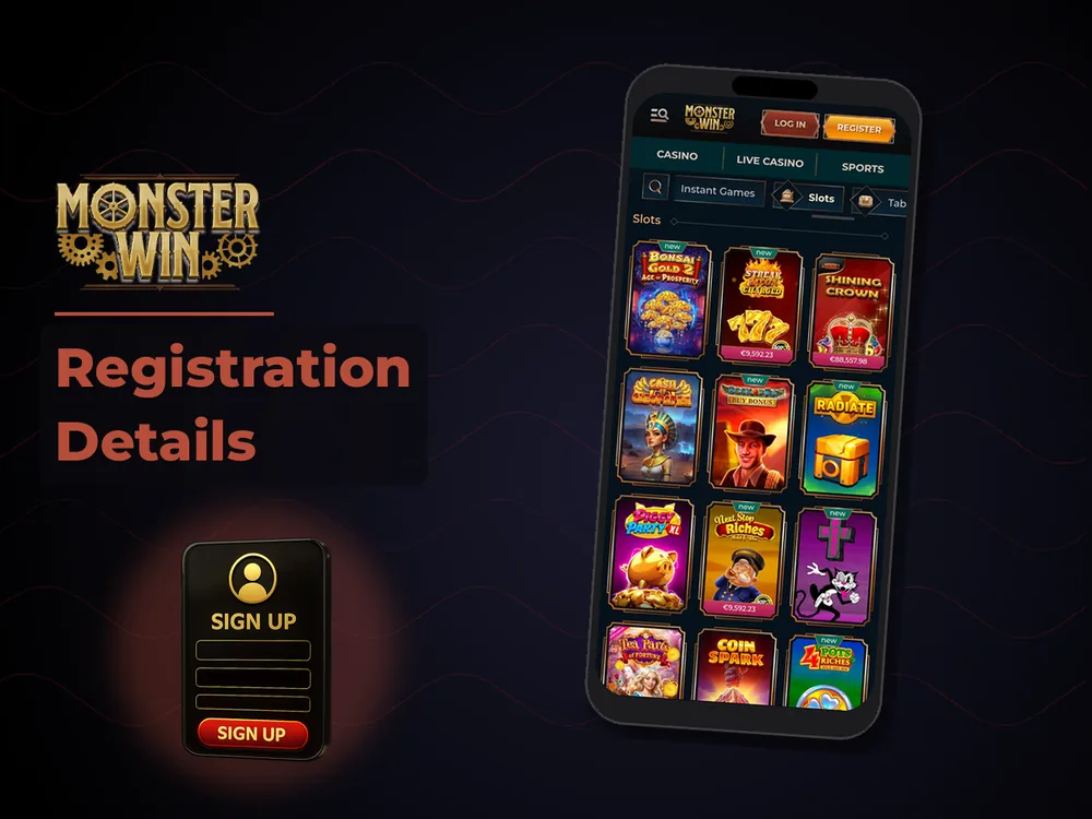 monster win - Registration Details