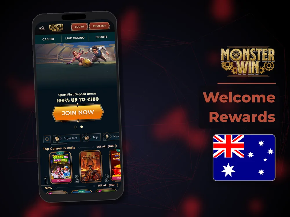 monster win - Welcome Rewards