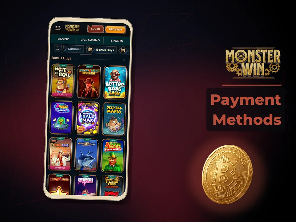 monster win - Payment Methods