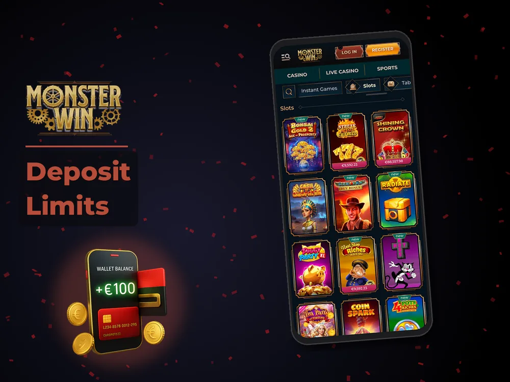 monster win - Deposit Limits