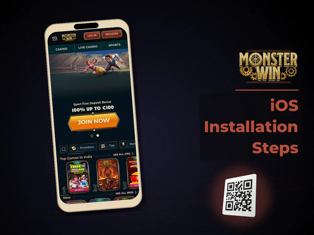 monster win - iOS Installation Steps