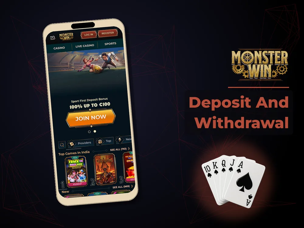 monster win - Deposit And Withdrawal