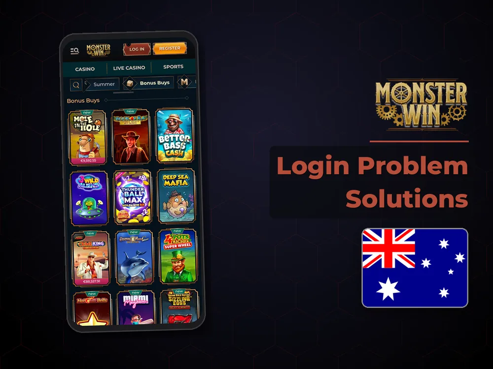 monster win - Login Problem Solutions