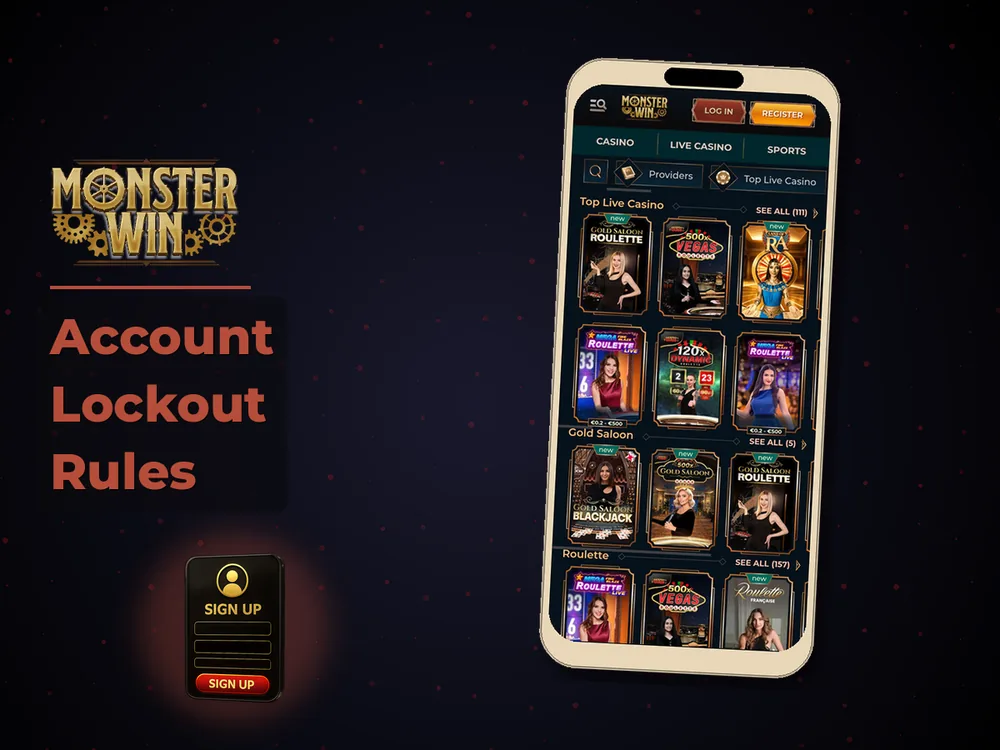 monster win - Account Lockout Rules