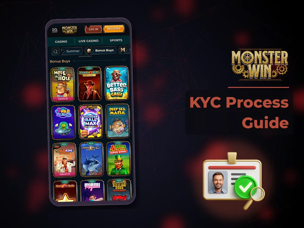 monster win - KYC Process Guide
