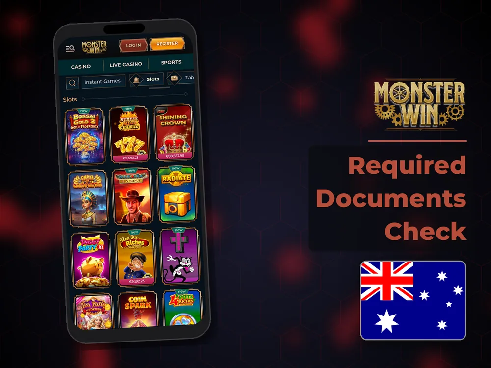 monster win - Required Documents Check