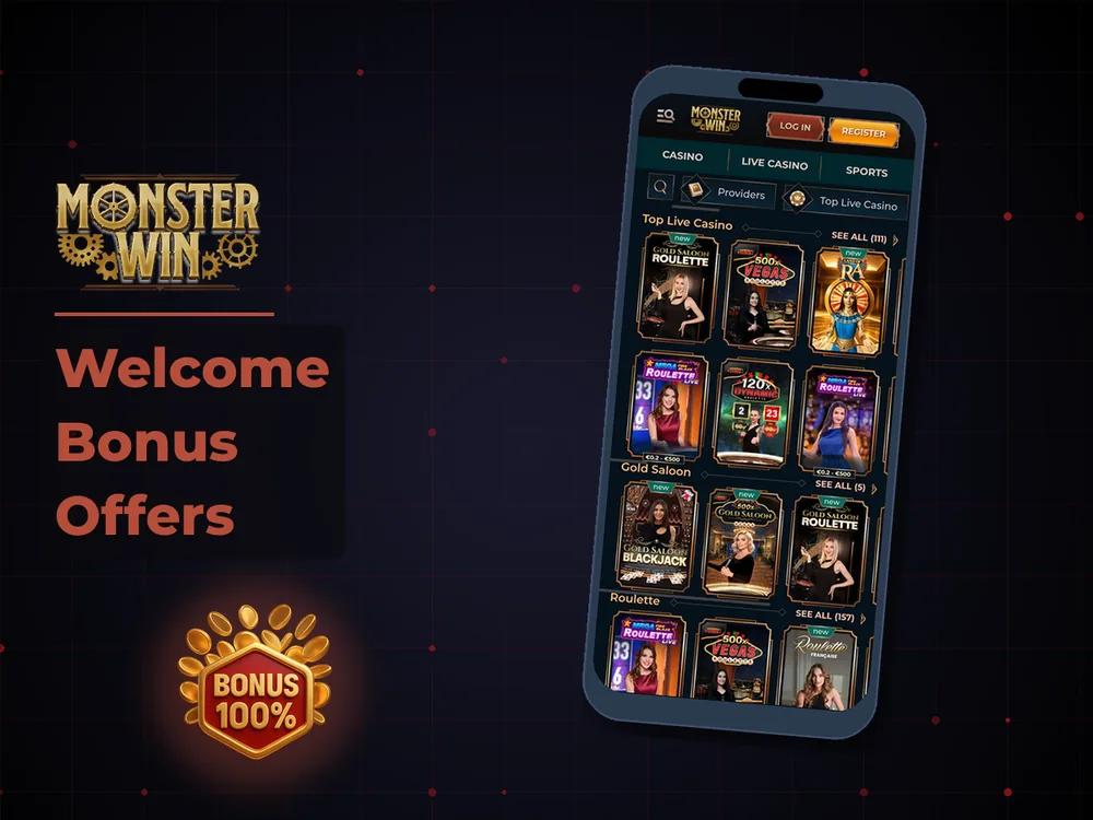 monster win - Welcome Bonus Offers