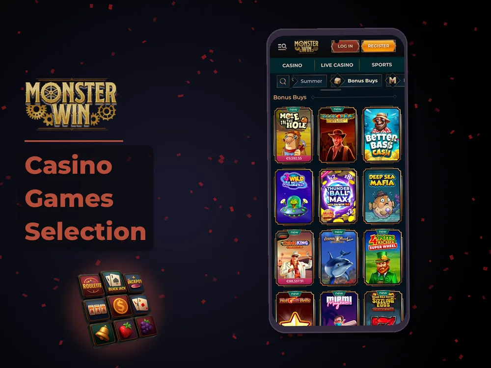 monster win - Casino Games Selection