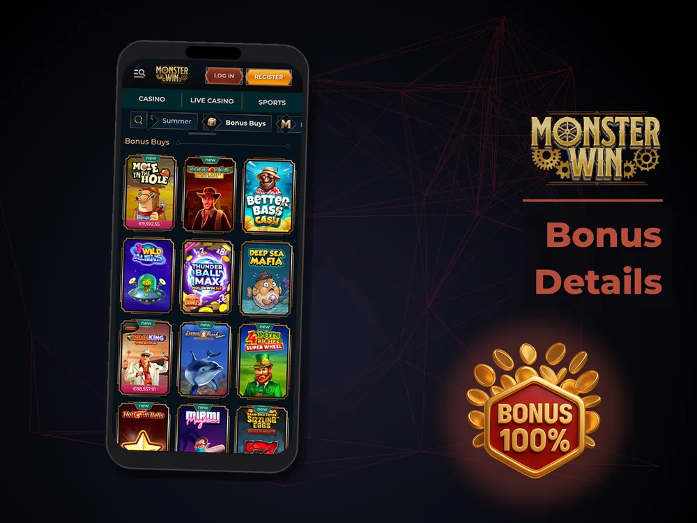 monster win - Bonus Details