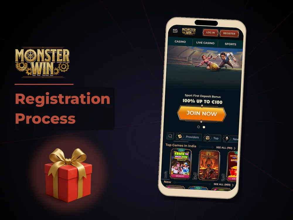 monster win - Registration Process