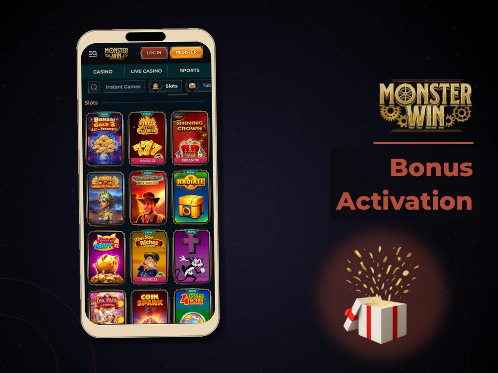 monster win - Bonus Activation