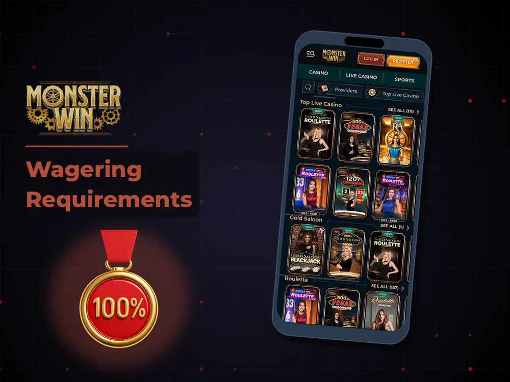 monster win - Wagering Requirements