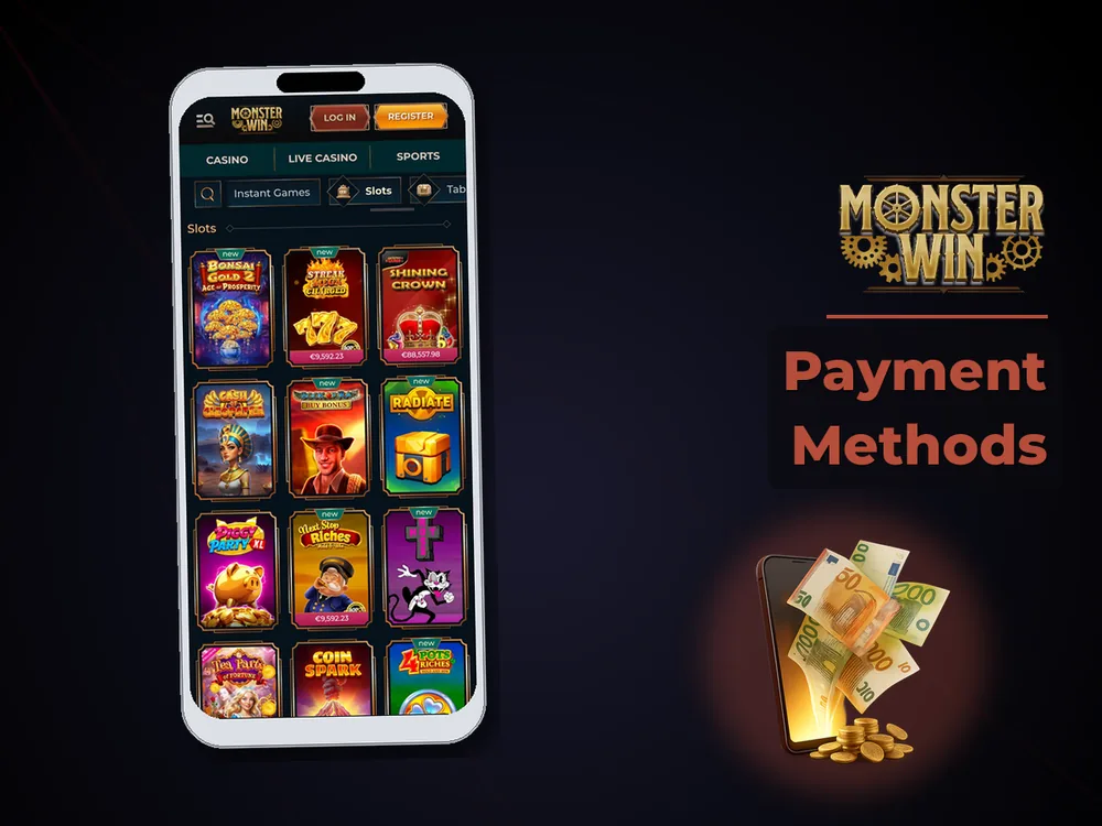 monster win - Payment Methods