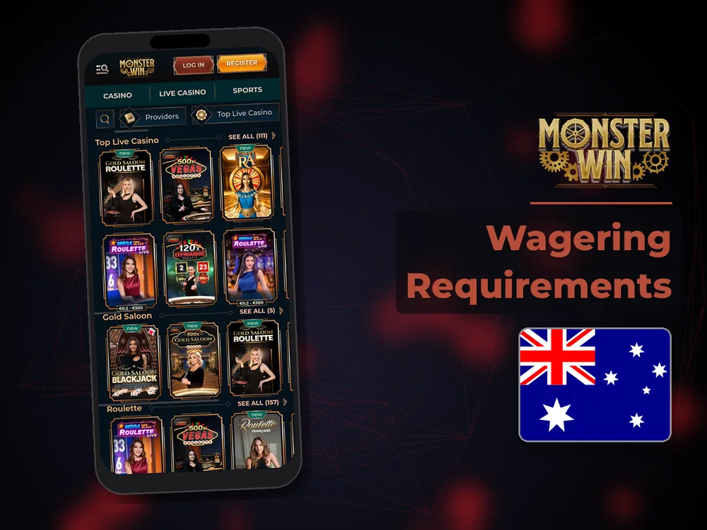 monster win - Wagering Requirements